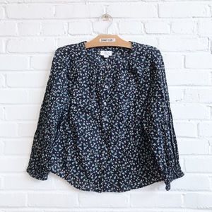 VELVET floral blouse print button down shirt